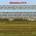 1 Corinthians 3 1-9 I Paul, the prisoner of Jesus Christ for you Gentiles